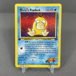 Pokemon Card - Misty's Psyduck Gym Challenge 1st Edition 90/132 - Image 1