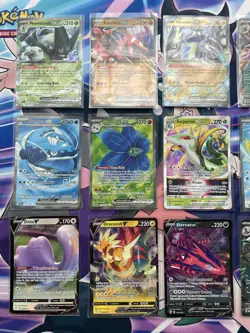 (21) Pokemon Card Lot Ultra Rare, Full Arts EX V Holo Lot Vstar, Nidoking Kyurem - Image 2