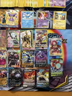 Vintage Pokemon Card Lot Holo Etc MP-Damaged Ancient Mew Arceus 1040+ - Image 2