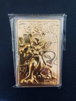 Pokemon 1999 Mewtwo #150 BURGER KING Gold-Plated Card in Protective Case RARE - Image 3