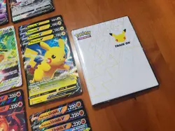 Jumbo Oversized POKEMON CARD LOT 34 Cards w/ Celebrations Binder - Image 4