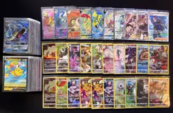 Lot of 150 Pokemon Cards V/VMAX/EX/Full Art/GX/Trainer/Holos Modern Collection - Image 1