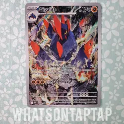 Pokemon Card Gigalith 129/086 Secret Rare Scarlet Violet White Flare Singles LP - Image 1