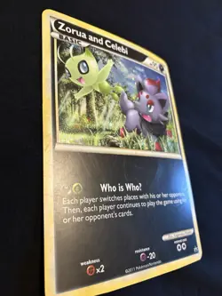 Zorua and Celebi Black and White 2011 Promo jumbo card Pokemon - Image 3