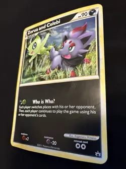 Zorua and Celebi Black and White 2011 Promo jumbo card Pokemon - Image 4