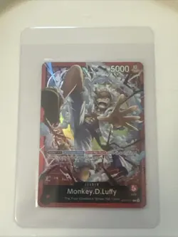 ONE PIECE CARD GAME MONKEY .D .LUFFY ST21-001 L / ALT ART - Image 1