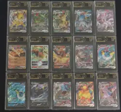15 Lot OCD 10 Pokemon Chinese Card RRR RR Charizard Leafeon Umbreon Rayquaza SQ - Image 1