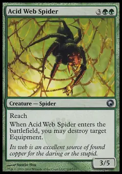 MTG: Acid Web Spider - Scars of Mirrodin - Magic Card - Image 1