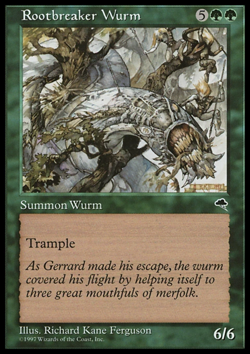 MTG: Rootbreaker Wurm - Tempest - Magic Card - Image 1
