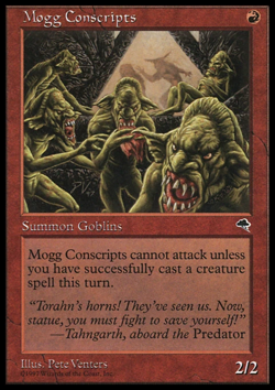 MTG: Mogg Conscripts - Tempest - Magic Card - Image 1