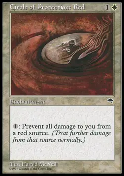 MTG: Circle of Protection: Red - Tempest - Magic Card - Image 1