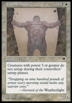 MTG: Marble Titan - Tempest - Magic Card - Image 1