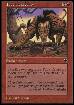 MTG: Tooth and Claw - Tempest - Magic Card - Image 1