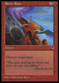 MTG: Stone Rain - Tempest - Magic Card - Image 1