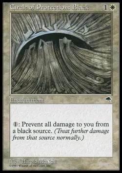 MTG: Circle of Protection: Black - Tempest - Magic Card - Image 1
