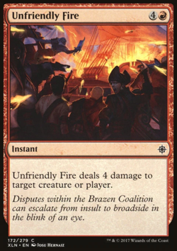 MTG: Unfriendly Fire - Ixalan - Magic Card - Image 1