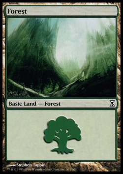MTG: Forest - Time Spiral - Magic Card - Image 1