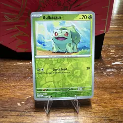 Bulbasaur - (Reverse Cosmos Holo) (Costco Exclusive) 001/165 Miscellaneous Cards - Image 1