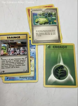 Lot Of Assorted 1st Edition Standard Size Pokemon Cards With Leather Bag - Image 4