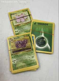 Lot Of Assorted 1st Edition Standard Size Pokemon Cards With Leather Bag - Image 5