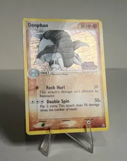 DAMAGED Donphan 40/110 Reverse Holo Holon Phantoms AUTHENTIC Pokemon Card - Image 5