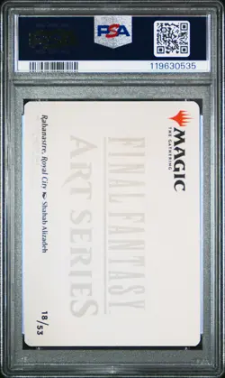 2025 MTG FINAL FANTASY ART SERIES GOLD STAMPED #18 RABANASTRE, ROYAL CITY PSA 10 - Image 2