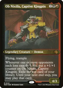 🧙Ob Nixilis, Captive Kingpin M 0141 FOIL MAT March Of The Machines MTG - Image 1