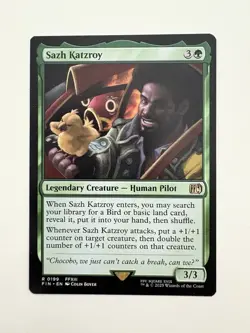 Sazh Katzroy MTG Magic the Gathering Card NM Near Mint FIN - Image 1