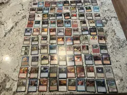 Mtg Rare Lot x100 - Magic The Gathering Rare Card Lot Mtg Rares LP-Played - Image 1