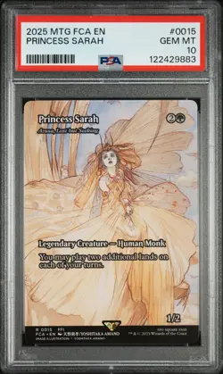 2025 MTG FINAL FANTASY: THROUGH THE AGES #0015 PRINCESS SARAH PSA 10 - Image 1