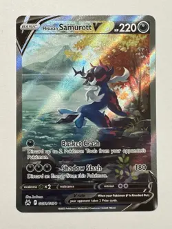 Pokemon TCG - Hisuian Samurott V - Crown Zenith GG51/GG70 Galarian Gallery Holo - Image 1