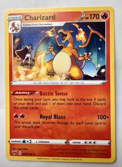 Charizard 025/185 Swsh04: Vivid Voltage Regular Pokemon LP/MP - Image 1