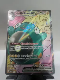Ionos Bellibolt Ex Black StPromo 194 Pokemon Journey Together Full Art Near Mint - Image 1