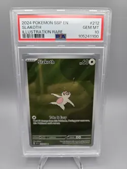 Slakoth 212/191 Pokemon Surging Sparks Illustration Rare Holo PSA 10 GEM MINT EN - Image 1