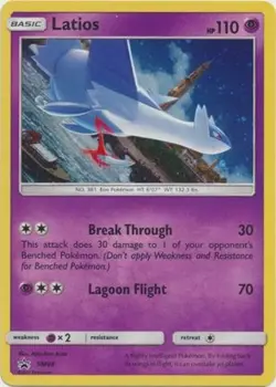 Slightly Played, English - 1 x Pokemon Latios - SM88 - Holo Promo Sun & Moon: Sh - Image 1