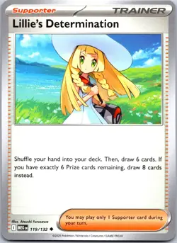 119/132 Lillie's Determination - Mega Evolution - Pokemon - NM/M - Image 1