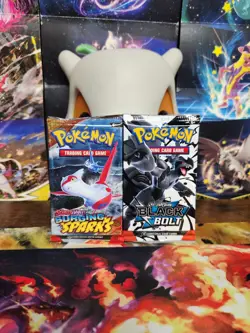 Sealed Pokemon TCG 10 Pack Lot MEGA EVOLUTIONS BRILLIANT STARS BLACK BOLT SPARKS - Image 5