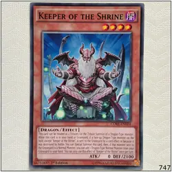 Keeper of the Shrine - CORE-EN024 - Common 1st Edition Yugioh - Image 1