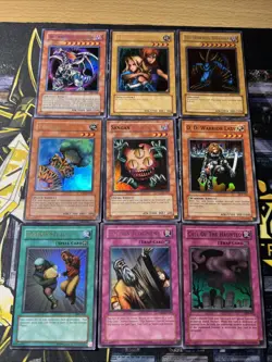 Vintage Yugioh Card Collection 9 Holo Cards - Image 1