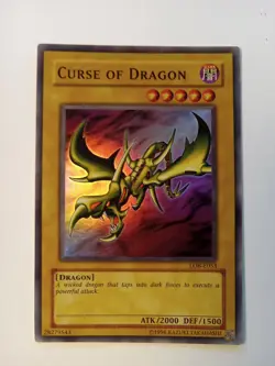 Yu-Gi-Oh! Curse Of Dragon LOB-066 Super Rare Holo Unlimited NM Free Shipping!! - Image 1