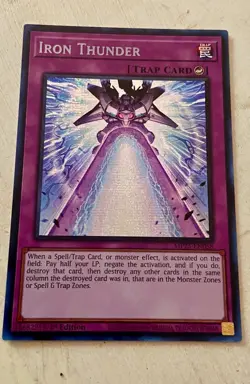 Yu-Gi-Oh! Iron Thunder MP25-EN058 2025 Mega-Pack 1st Edition NM - Image 1