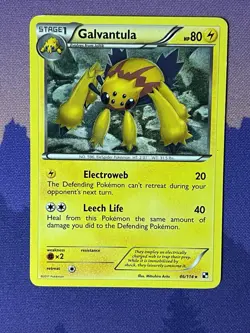 Pokemon Card Galvantula Black & White 46/114 Non-Holo Rare TCG - Image 1