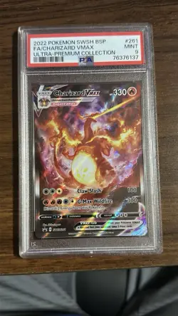 2022 Pokemon SWISH Charizard VMAX Card #261 Ultra-Premium Collection PSA 10 - Image 1