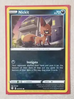 Nickit 047/072 Pokemon Trading Card Game Shining Fates Regular - Image 1