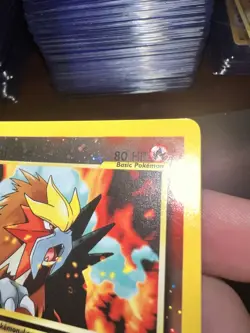 Pokemon Card - Entei #34 Black Star WOTC Movie Promo Reverse Holo DENT - Image 3