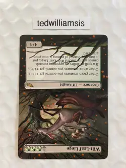 MtG Wilt-Leaf Liege Shadowmoor Altered Art Painted Extended & Borderless LP Back - Image 2