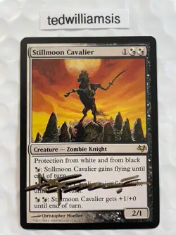 MtG Stillmoon Cavalier Eventide Signed Autographed Christopher Moeller LP - Image 1