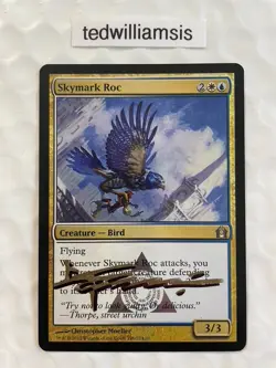 MtG Skymark Roc Return to Ravnica Foil Signed Autographed Christopher Moeller - Image 1