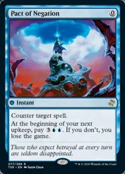 MTG English Pact of Negation NM Foil Time Spiral Remastered - Image 1