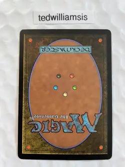 MtG Arid Mesa Zendikar Altered Art Hand Painted Full Art Borderless LP Back - Image 3